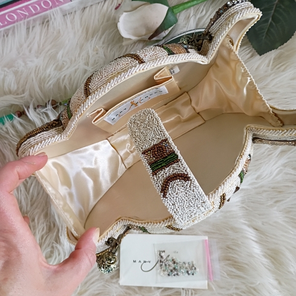 Last One! Rare Mary Frances Tea Time Beaded Teapot Shoulder Bag - Picture 13 of 16